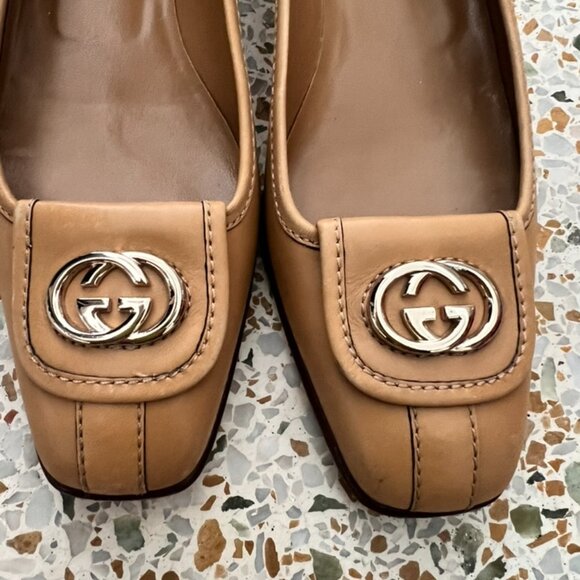 Gucci interlocking GG beige pumps size 38C - Picture 8 of 8